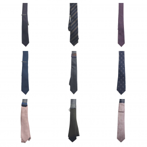 Wholesale Joblot of 25 Mixed Style De-Branded Ties - Pocket Square, Clips, Etc.