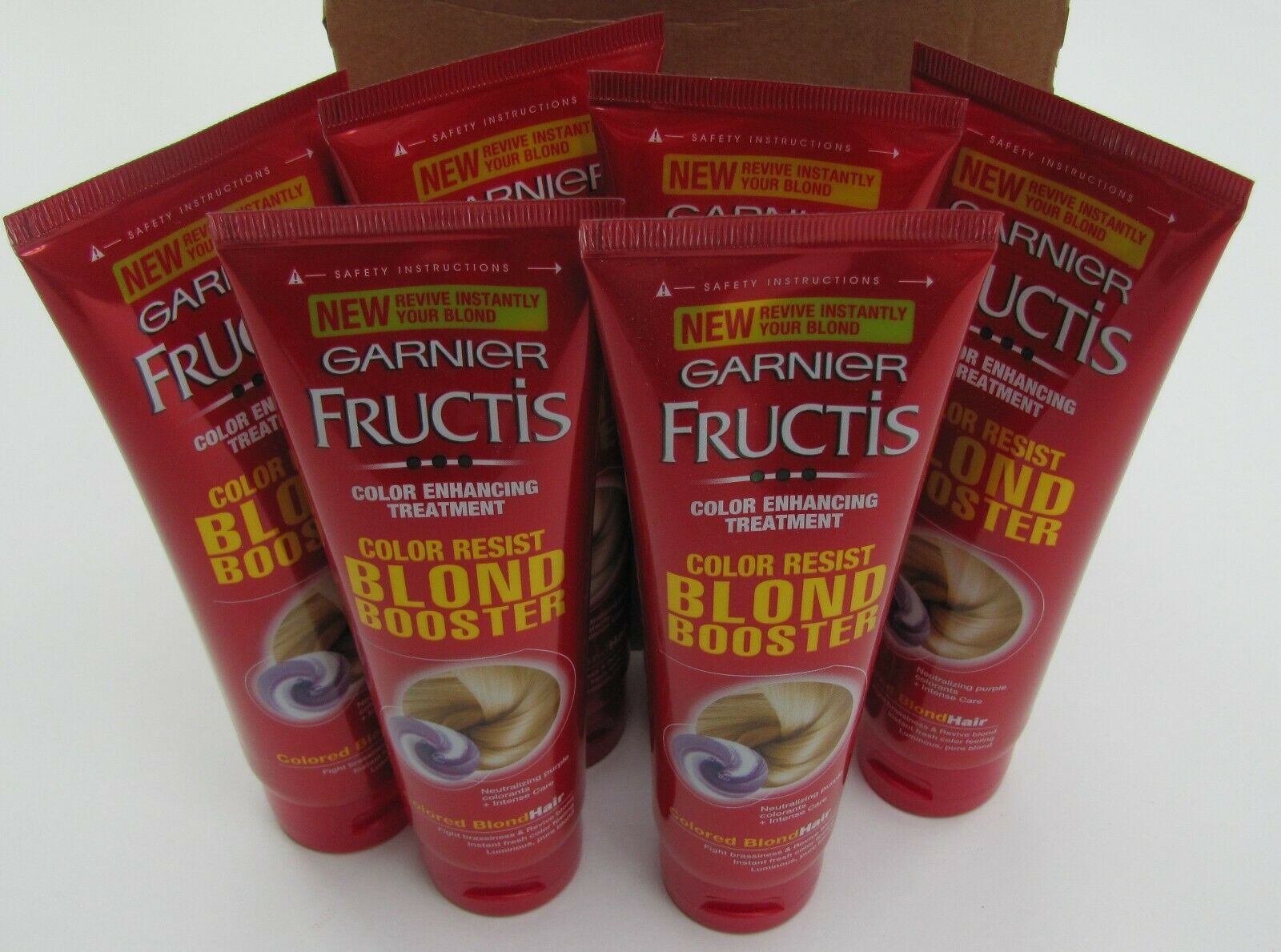 102 x Tubs of 150ml Garnier Fructis colour resist blonde booster Hair treatment