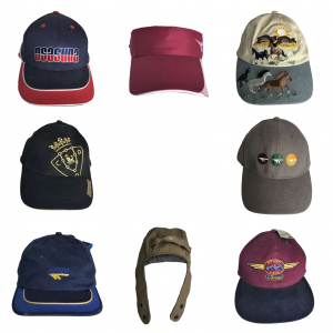 One Off Joblot of 8 Mixed Hats - Vintage, Caps, Visor Caps, Trapper Hats
