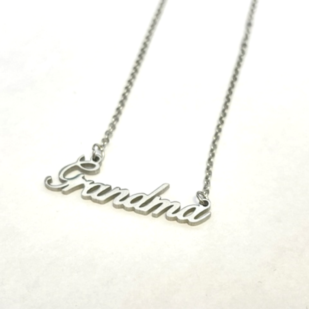 10pc_Stainless Steel Grandma Pendant Necklace_UK Seller_GCJ513