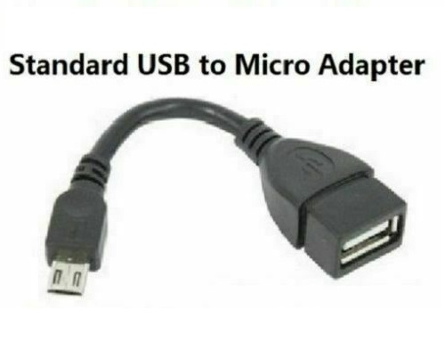 500 pcs USB A 2.0 Female to Micro USB B Male OTG Adapter Date Cable