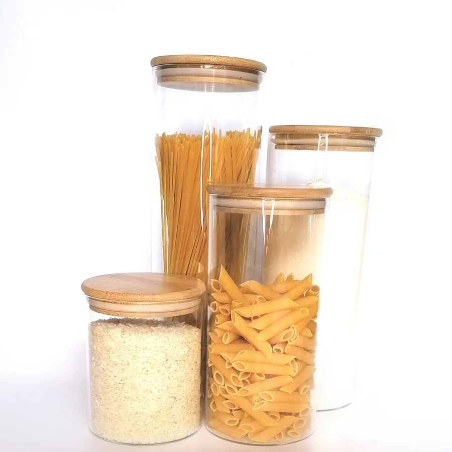 Bamboo lid Food Jars