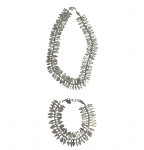 One Off Joblot of 8 Etnika Silver Colour Leaf Bracelets & Necklace