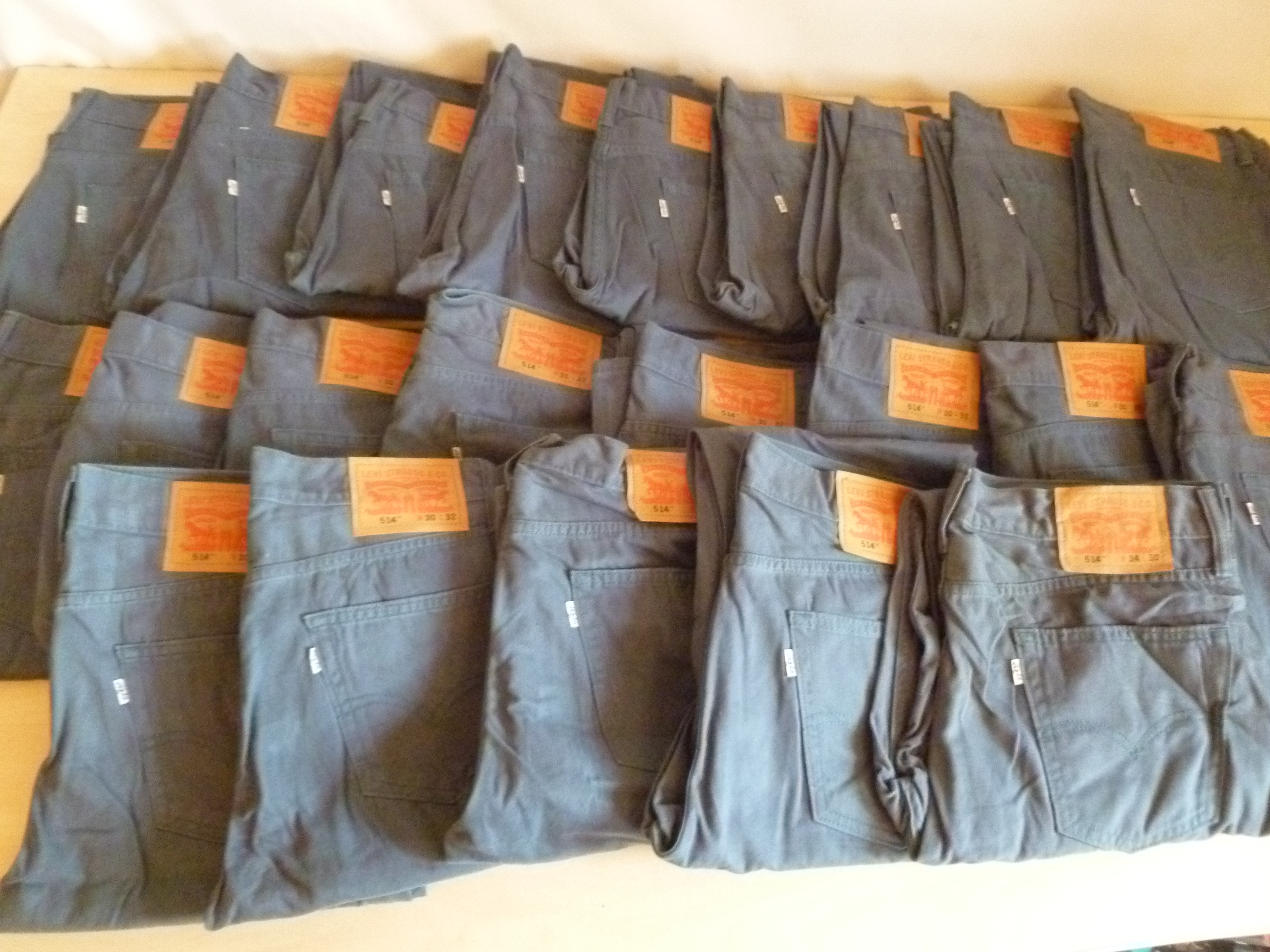 22 x Levi Strauss 514 Jeans New Jeans Lot 3