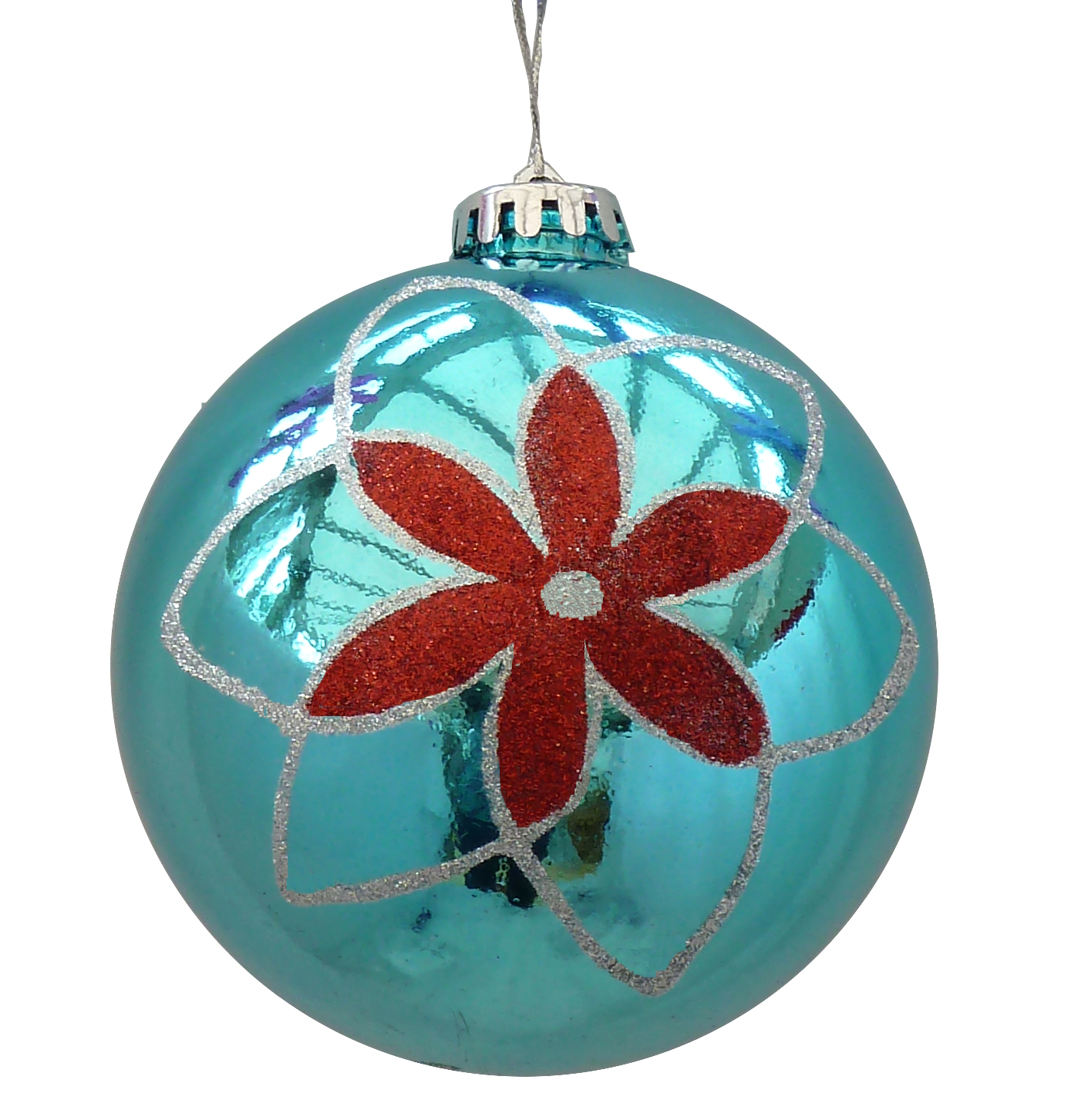 Giant Turquoise Christmas Baubles (12cm)