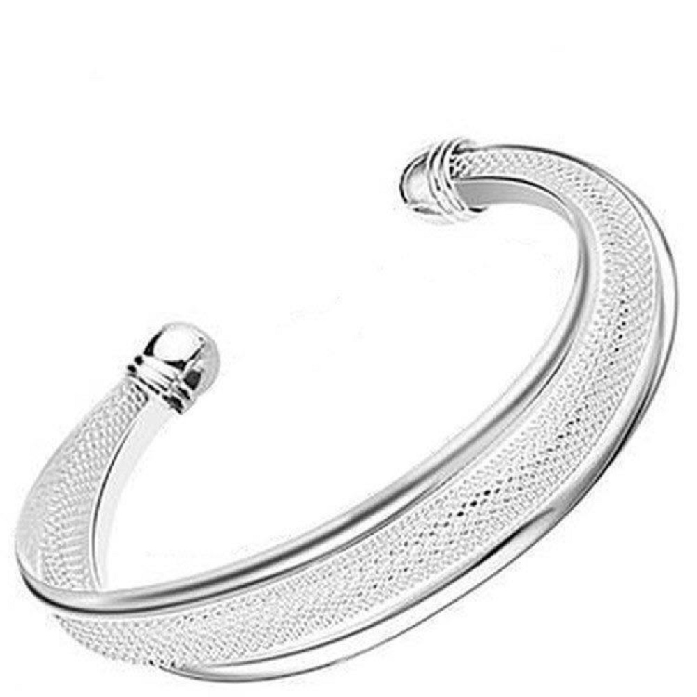 10pcs Double Wire Mesh Silver Plated Fashion Bangle|GCJ321|UK SELLER