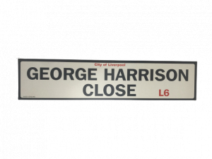 Wholesale Joblot of 100 City Of Liverpool George Harrison Close Cardboard Signs