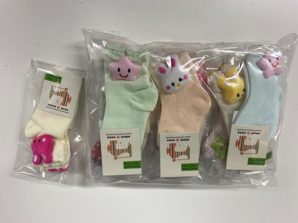 30 Dozens of New Unisex Babies Animals Socks for Resale Joblot
