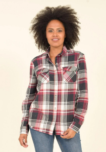 One Off Joblot of 11 Ladies Brakeburn Checked Flannel Shirt - Size 8