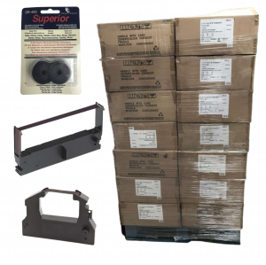 Pallet of 6,814 Epson ERC28, ERC32 Printer & SR-455 Superior Calculator Ribbon