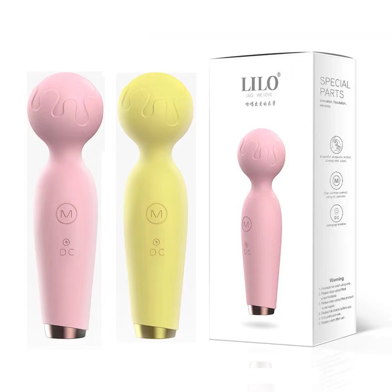 5 pcs - 10 Frequencies Flower Bud 360 Degree Touch Vibrating Mini Massager Clitoral Stimulator - Pink and Yellow - 2 Mixed Colours - Total 5 pcs|GCAP1