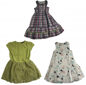 One Off Joblot of 6 Ex-Chain Store Girls Dresses in 3 Styles 1 - 6 Years