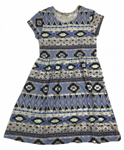 One Off Joblot of 8 Tammy Girls Aztec Print Skater Dress Sizes 10 - 15