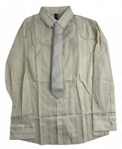 One Off Joblot of 4 Boys Ex-Chain Store Gold Lux Shirt with Cufflink 11 - 14 yrs