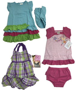 One Off Joblot of 6 Girls Branded 2-Piece Sets - Absorba, Younghearts