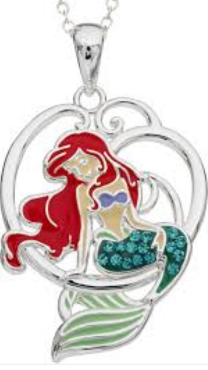 10 pcs - The Little Mermaid Ariel Pendant Necklace|GCJ372|UK SELLER