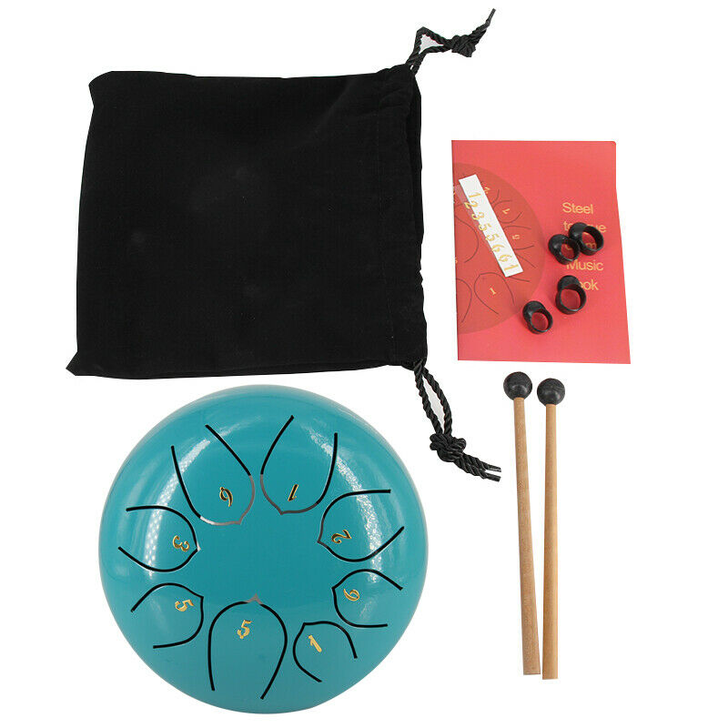 18 x Steel Tongue Drum 6 inch 8 Notes Percussion Instrument with Drum Mallets Bag UK