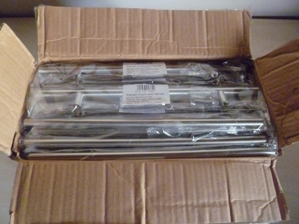 50 x Kitchen Cupboard Handles Stainless Steel 300mm New in sealed packaging