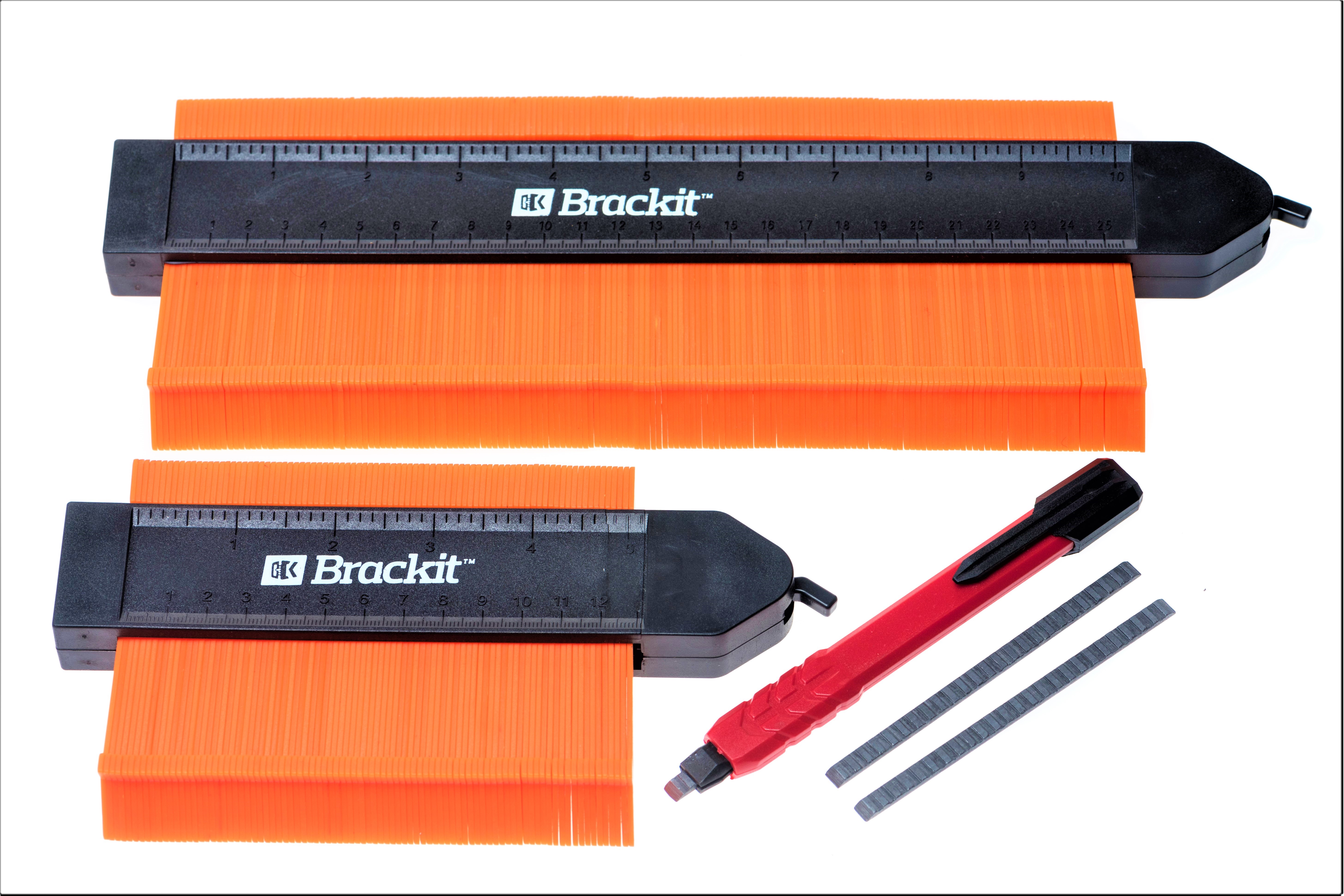 5 & 10'' Profile Saker Contour Gauge Duplicator Measure Ruler With Lock-5 PC SET