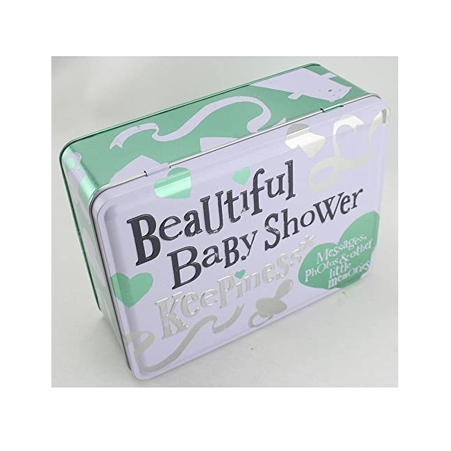 Wholesale Joblot of 6 Bright Side Beautiful Baby Shower Storage and Keepsake Tin
