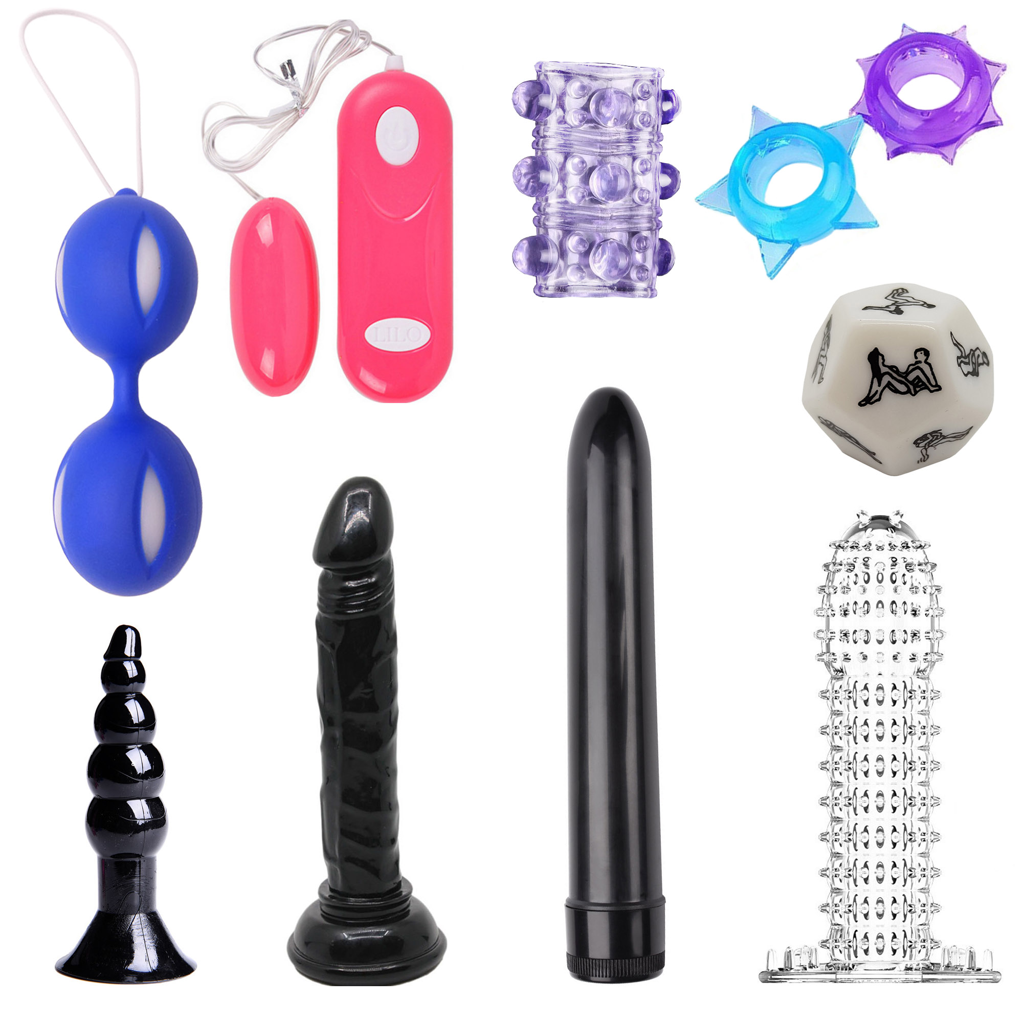 50 pcs - 10-Piece Couples Sex Toy Weekend Set - 5 Sets|GCAPSET006|UK SELLER