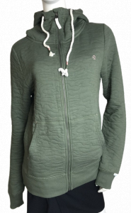 Wholesale Joblot of 5 Brakeburn Quilted Zip Through Hoodie in Green Size 8