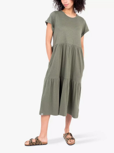 One Off Joblot of 5 Brakeburn Everly Jersey Midi Dress Khaki Size 8