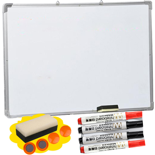 JOBLOT OF BRAND NEW WHITEBOARDS WITH ERASERS MAGNETS MARKERS - TWO SIZES 