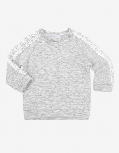 One Off Joblot of 35 Baby Girl Grey Melange Sweatshirt Jumpers - Various Sizes