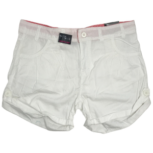 One Off Joblot of 18 Teen's Crash One White Cotton Shorts - Size 8Y-15Y+
