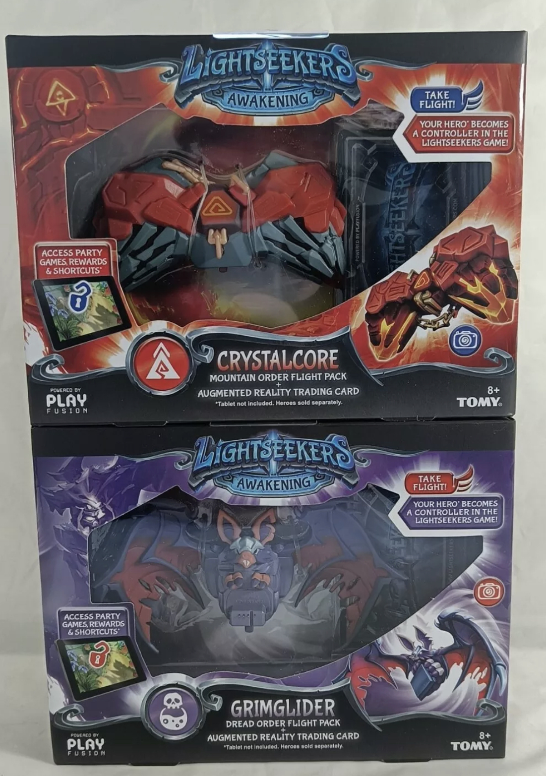 Toys joblot  Lightseeker GRIMGLIDERS and CRYSTAL CORE 