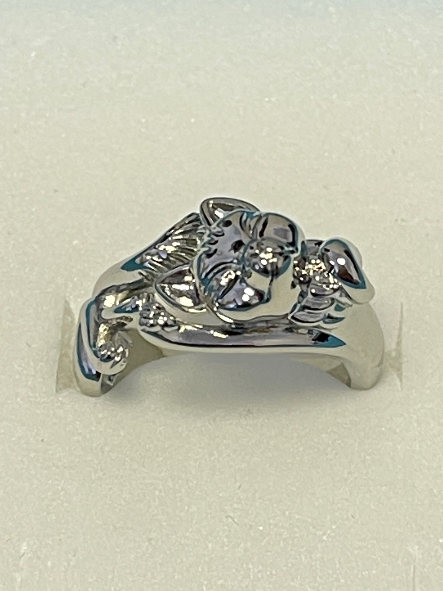 10 pcs - Pet Cat Open Adjustable Silver Ring|GCJ561|UK SELLER