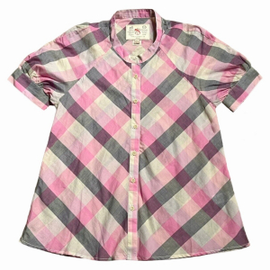 One Off Joblot of 8 Ladies French Connection Denim Pink Plaid Shirt