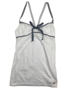 Wholesale Joblot of 50 Ladies Hollister White Bow Babydoll Top - Size S