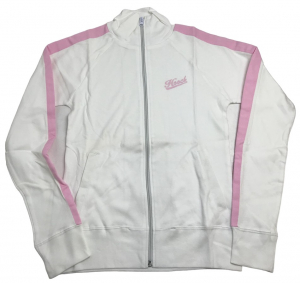 Wholesale Joblot of 50 Hooch Ladies White/Pink Track Tops Sizes 8 - 14