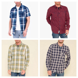 One Off Joblot of 9 Brakeburn Mens Mixed Checked Shirts - Size M