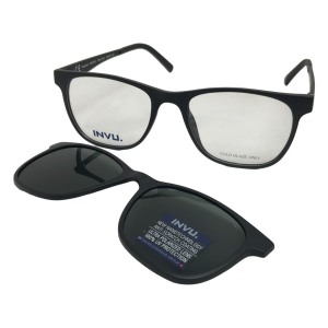 Wholesale Joblot of 10 INVU Matt Black M4203A Clip-on Polarized Glasses