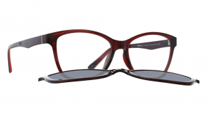 Wholesale Joblot of 10 INVU Burgundy M4105B Clip-On Lens Polarized Glasses