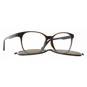 Wholesale Joblot of 10 INVU Transparent Brown M4104B Clip-on Polarized Glasses
