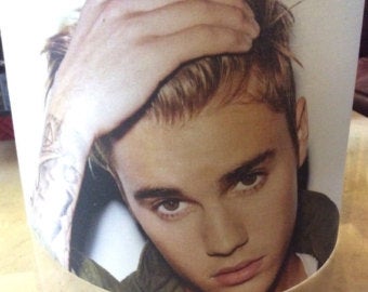 Justin Bieber Fabric Drum Lampshades 8