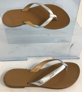 Wholesale Joblot of 10 George Blue Silver Strap Tan Sandals Made in Italy