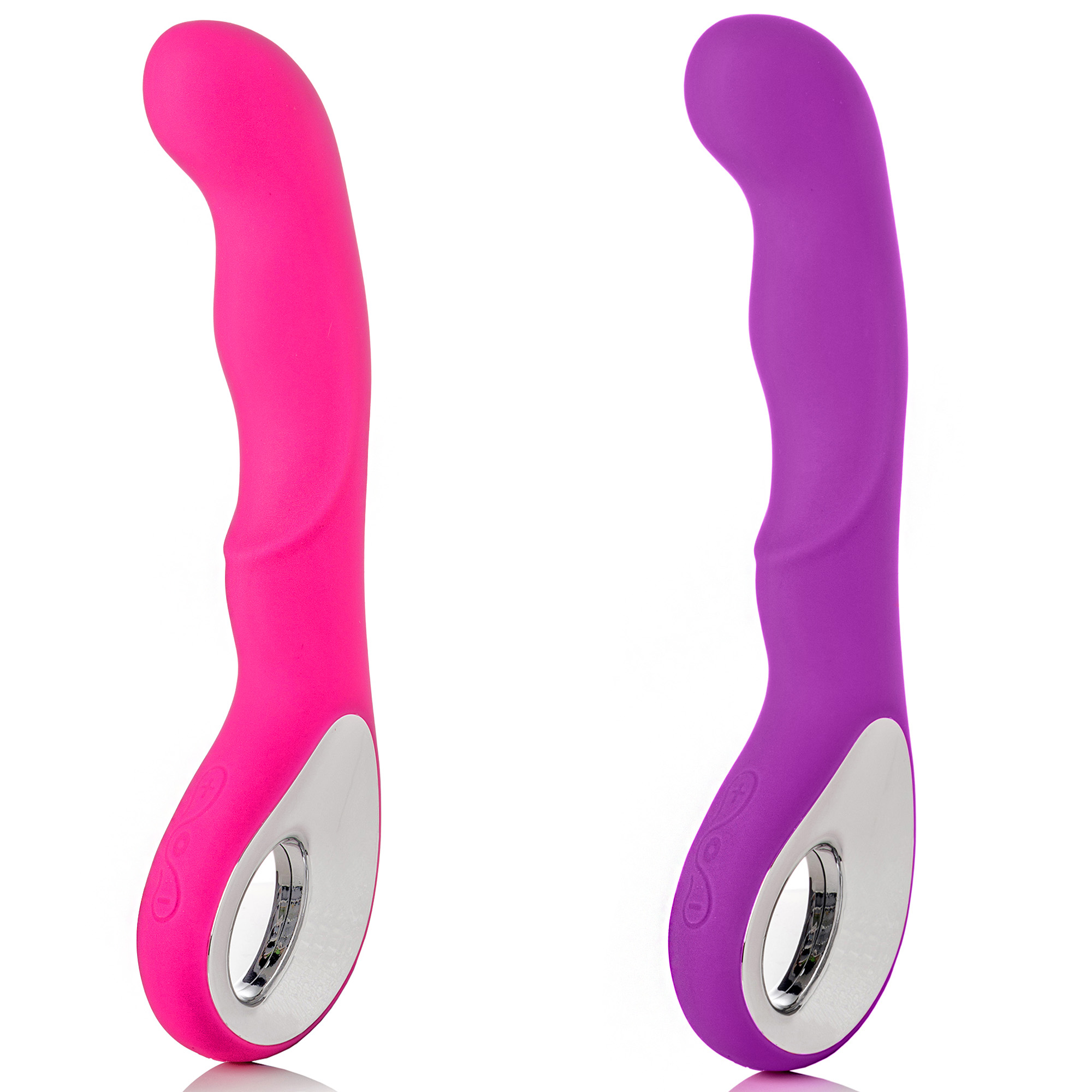 5pcs - Soft Touch Waterproof Rechargeable 10 Modes G-Spot Vibrator - Random Colour|GCAP001-Pink/Purple|UK seller