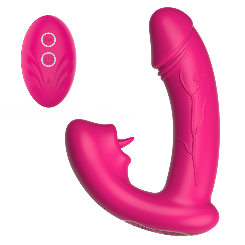 5 pcs - 12 Modes Clitoral G Spot Nipple Anal Stimulator Remote Control Clitoral Tongue Licking Vibrator|GCAP122|UK seller