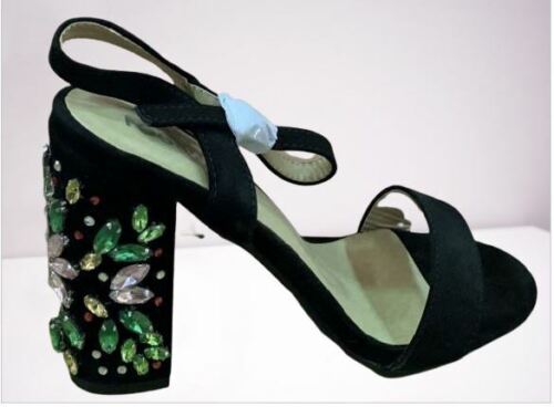 KOI Ankle Strap block heel Sandals with beaded block heel x 12 pairs