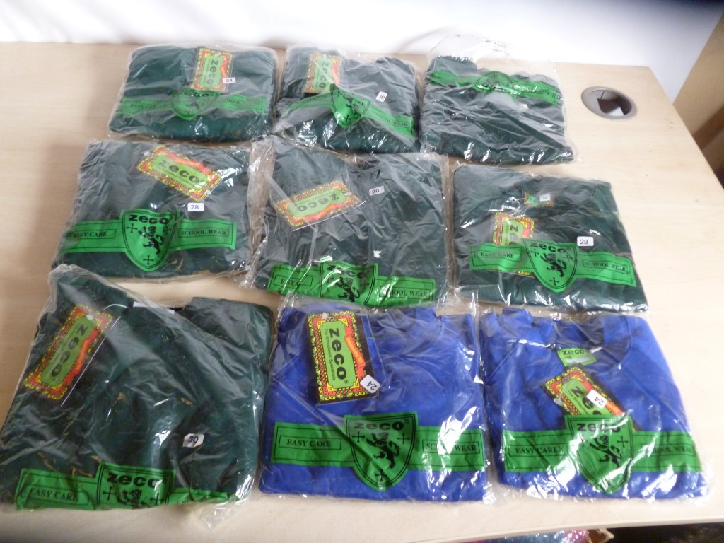 9 x Zeco Branded Quality School Jumper Uniforms All New Uniform