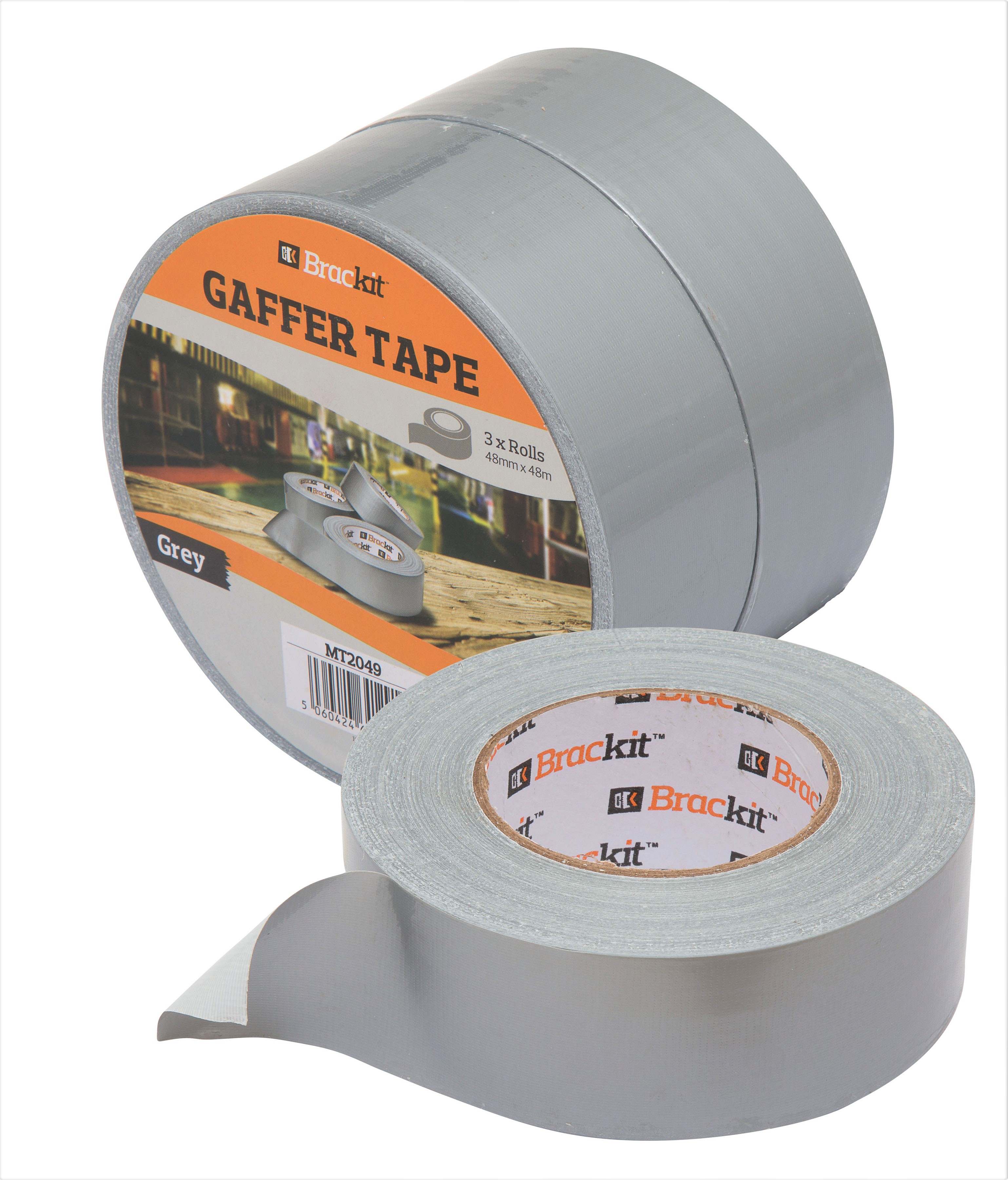 24 Rolls (8 x 3 packs) Heavy Duty Sliver 48mm x 50m Duct/ Gaffer Tape For Sealing, Reinforcing, Protecting, Binding & Labelling
