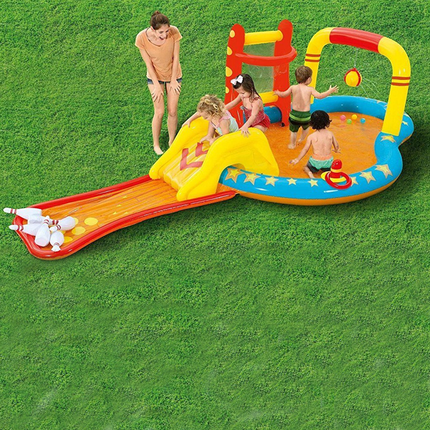 2 x New in Box BESTWAY Kids Lil' Champ play Centre Paddling Pool  with Slide RRP £69.99 each       Ref (C)  Box style 53068