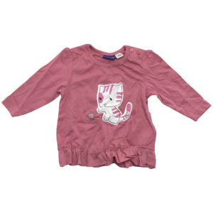 One Off Joblot of 66 Girl's Lupilu Cat Long Sleeve Pink Top