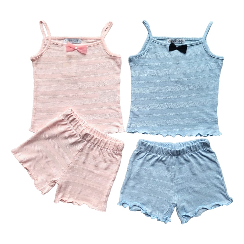 Joblot of 10x Brand New Girls 2-Pcs Set in 2 Colours - Sizes 3y-8y