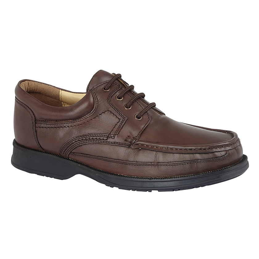 10 x Roamers Men’s Brown Shoe M295B Mens Leather Shoes Brown New Boxed BNIB